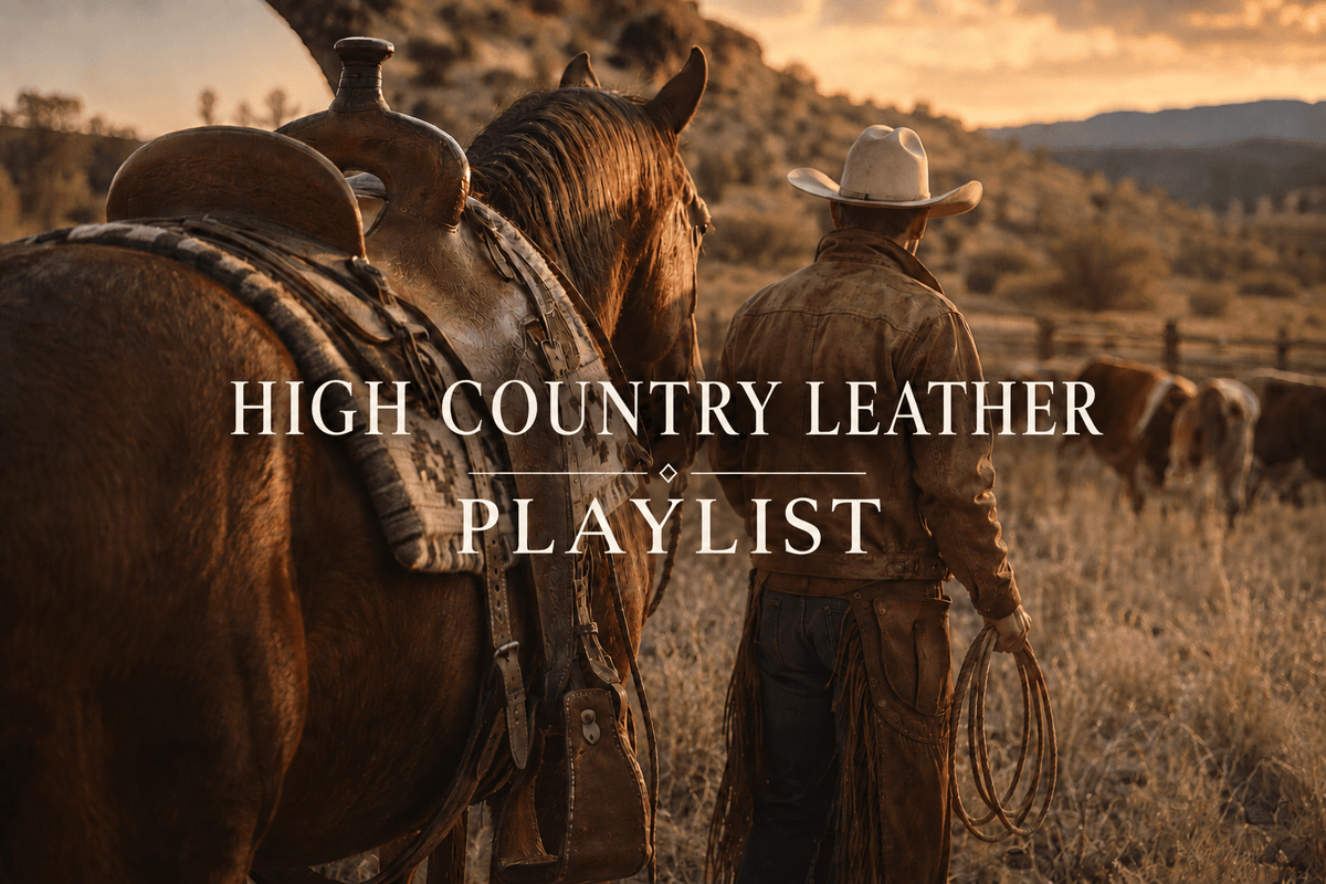 High Country Leather Candle - TRESTLE CANDLE CO