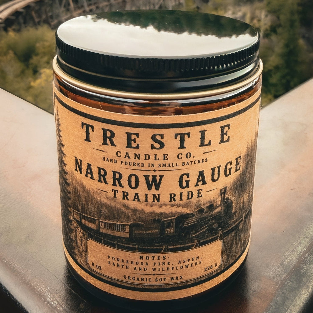 Narrow Gauge Train Ride Candle - TRESTLE CANDLE CO