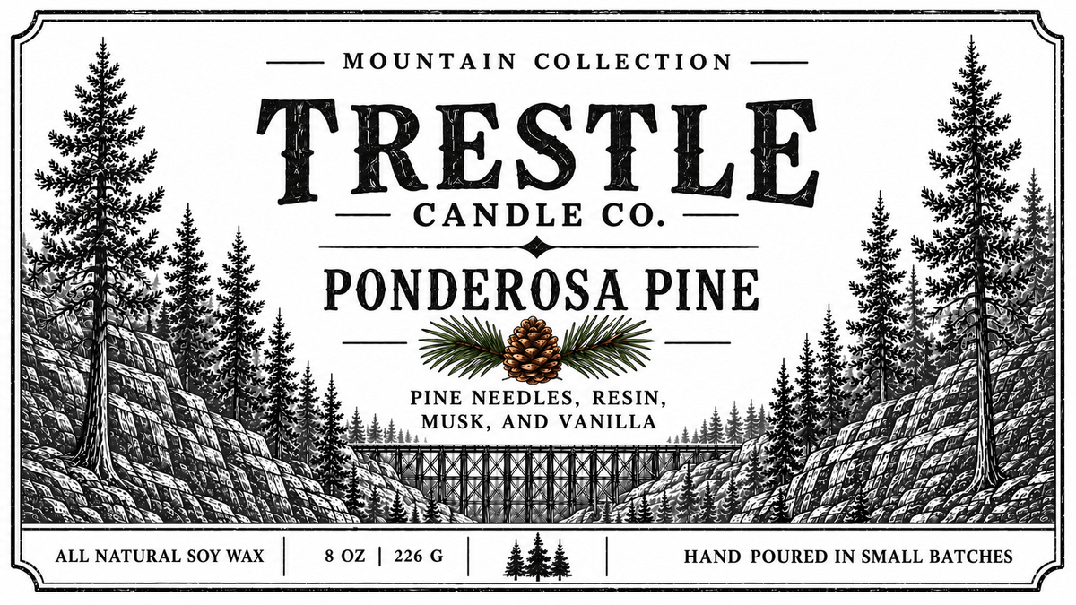 Ponderosa Pine Candle | Trestle Candle Co - TRESTLE CANDLE CO